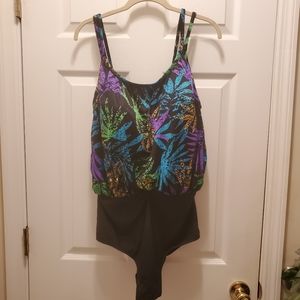 * Inches Away One Piece Swimsuit, Sz 24W